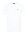 Zegna Men's Logo Embroidered Crewneck T-shirt In White