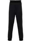 Zegna Logo-embroidered Joggers In Blue