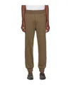 Zegna Logo Embroidered Sweatpants In Brown