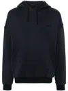 Zegna Logo-embroidered Sweatshirt In Blue