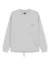 Zegna Logo-embroidered Sweatshirt In Grey
