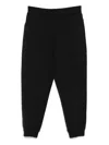 Zegna Logo-embroidered Track Pants In Black