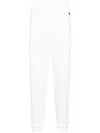 Zegna Logo-embroidered Track Pants In White