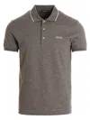 Zegna Piquet Polo Shirt Collar Sleeves In Gray