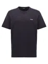 Zegna Midnight Crew Neck Cotton T-shirt In Blue
