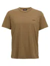 Zegna Man T-shirt Khaki Size 42 Cotton