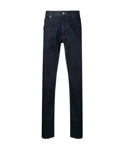 Zegna Logo Jeans In Black