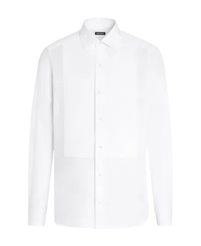 ZEGNA ZEGNA LONG-SLEEVED TUXEDO SHIRT