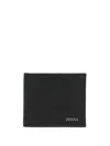 Zegna Logo-plaque Bi-fold Wallet In Black