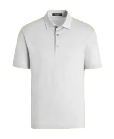 Zegna Logo Polo Shirt In White