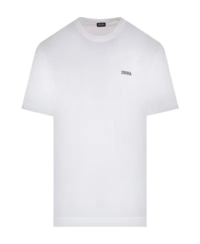 ZEGNA LOGO-PRINT COTTON T-SHIRT