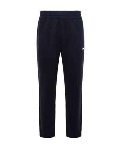 Zegna Logo-print Cotton Track Pants In Black