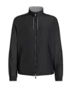 Zegna Logo-print Reversible Jacket In Black