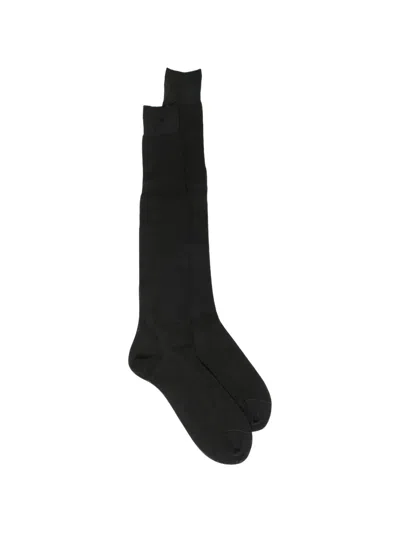 Zegna Dark Grey Cotton Socks