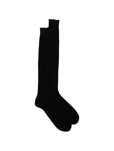 Zegna Logo-print Socks In Black