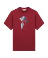 Zegna Logo Printed Short Sleeves In Red