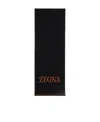 Zegna Logo Scarf In Black