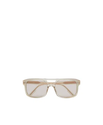 Zegna Logo Sunglasses In Brown