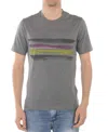 Zegna Stripe Detail T-shirt In Gray