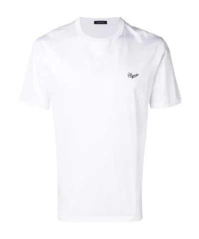 Zegna Logo T-shirt In White