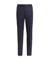 Zegna Logo Trousers In Black