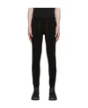 Zegna Logo Warm Casual Pants In Black