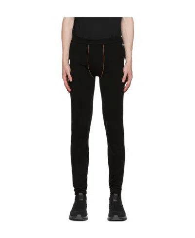 Zegna Logo Warm Casual Pants In Black