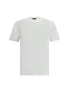 Zegna Logoed Cotton T-shirt For Casual Sophistication In N00