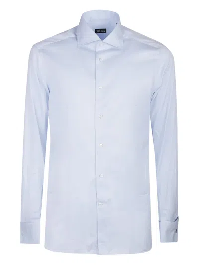 ZEGNA LONG-SLEEVE BUTTON-CUFF SHIRT