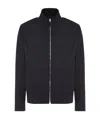 Zegna Long-sleeved Zipper Casual Jacket In Black
