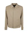 Zegna Wool Mohair And Silk Blouson In Light Taupe
