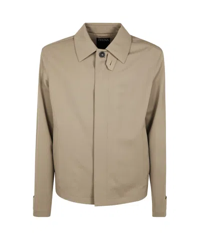 ZEGNA ZEGNA CONCEALED FASTENED JACKET