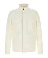 Zegna Veste Militaire En Oasi Lino In White
