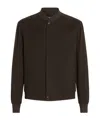 Zegna Oasi Cashmere Elements Bomber Jacket In Brown