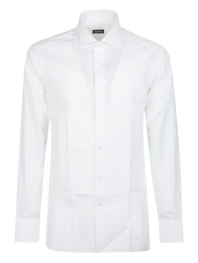 ZEGNA LONG-SLEEVE COTTON SHIRT