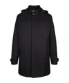 Zegna Versatile Coat With Adjustable Features And Pockets In Black
