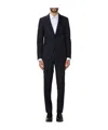 Zegna Long Sleeve Lapel Suit In Black