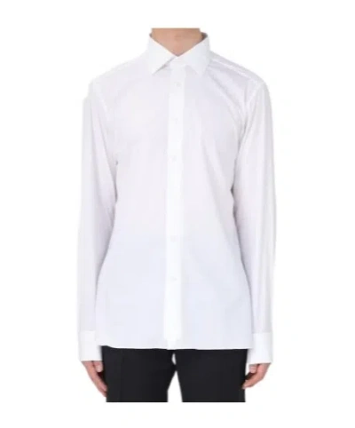 Zegna Long Sleeve Shirt In White