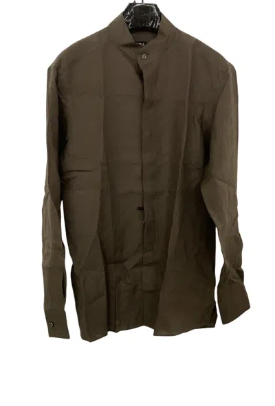 Zegna Long Sleeve Shirt In Green