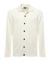 Zegna Textured Wool Shirt Jacket In White