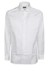 Zegna Lux Tailoring Long Sleeve Shirt In Bianco