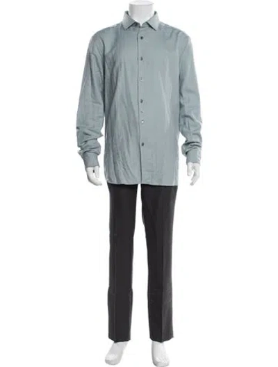 Pre-owned Zegna Long Sleeve Shirt In Blue