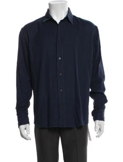 Pre-owned Zegna Long Sleeve Shirt In Blue