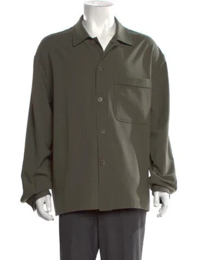 Pre-owned Zegna Long Sleeve Shirt In Green