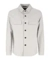 Zegna Overshirt Alba In Oasis Cashmere In Grey