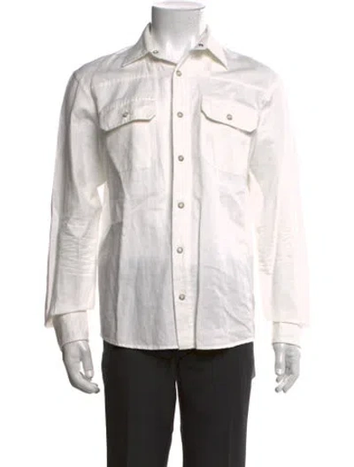 Pre-owned Zegna Long Sleeve Shirt In Neutrals