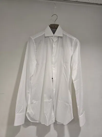 Zegna Long Sleeve Shirt In White