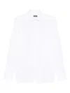 Zegna Long-sleeved Button-up Shirt In White