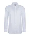 Zegna Long-sleeved Button-up Shirt In White