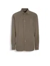 Zegna Chemise En Soie In N07